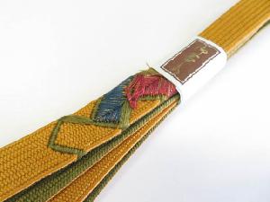 リサイクル　和装小物　帯締め　手組　高麗組　金糸　刺繍